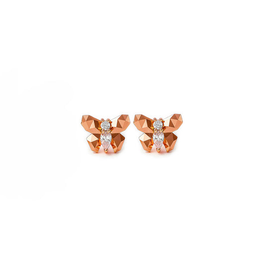 Rose Gold Flutter Earrings