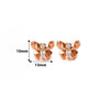 Rose Gold Flutter Earrings