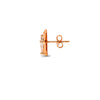 Rose Gold Flutter Earrings