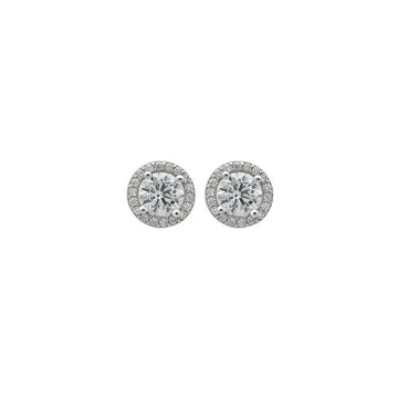Silver Crystal Gloss Earrings