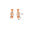 Rose Gold Cluster Earrings
