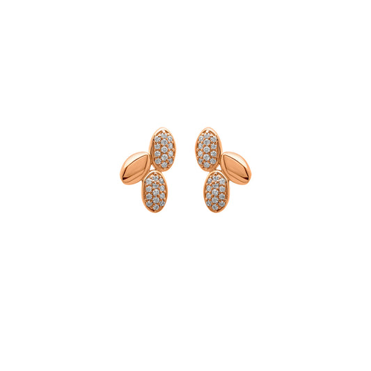 Rose Gold Jasmine Earrings