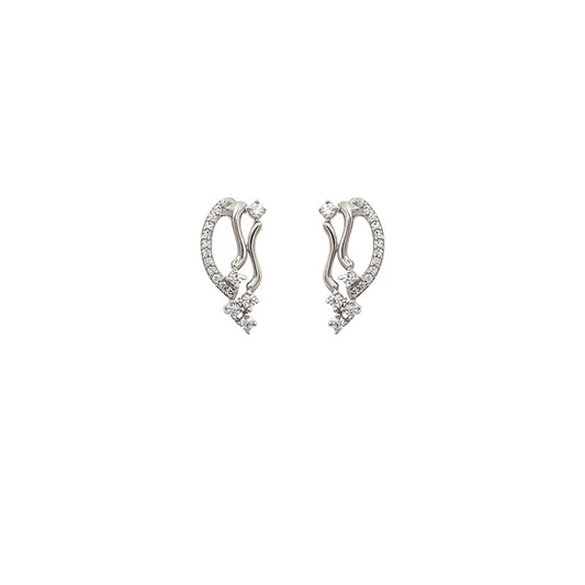 Silver Abstract Earrings