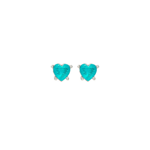 Silver Sea Blue Earrings