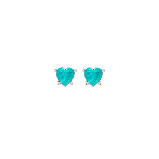 Silver Sea Blue Earrings