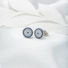 Silver Christie Evil Eye Earrings