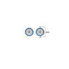 Silver Christie Evil Eye Earrings