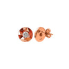 Rose Gold Gemisphere Earrings