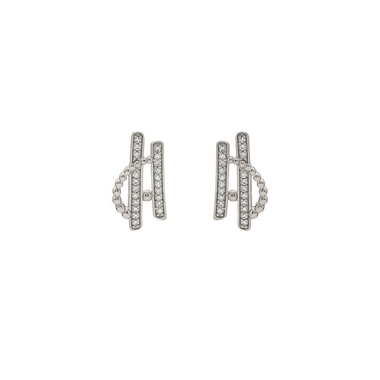 Silver Celestial Earrings