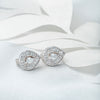 Silver Princess Diana Earrings