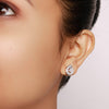 Silver Princess Diana Earrings