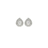 Silver Princess Diana Earrings