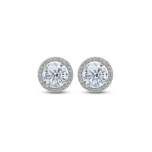 Silver Classic Kiara Round Studs