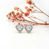 Silver Classic Kiara Heart Studs