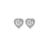 Silver Classic Kiara Heart Studs