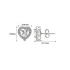 Silver Classic Kiara Heart Studs