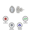 Silver Classic Kiara Pear Studs