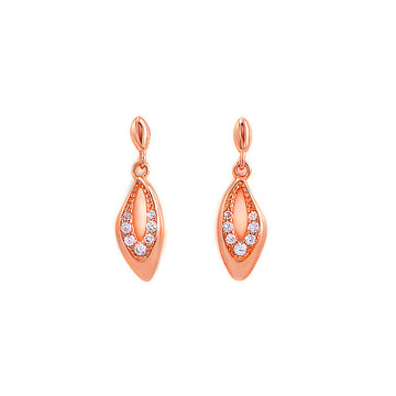 Rose Gold Sparkle Amulet Earrings