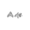 Silver Mermaid's Tail Earrings