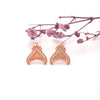 Rose Gold Mermaid's Tail Earrings