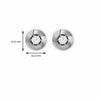 Silver Round Illusion Earrings