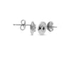Silver Round Illusion Earrings