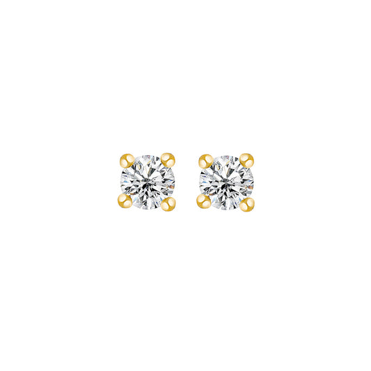 18k Gold Plated Classic 4mm Studs