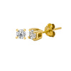 18k Gold Plated Classic 4mm Studs