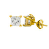 18k Gold Plated Classic 8mm Studs