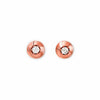 Rose Gold Round Illusion Earrings