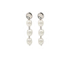 Silver Pearl Drape Earrings