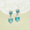 Silver Oceanic Waves Earrings