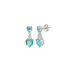Silver Oceanic Waves Earrings