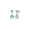 Silver Oceanic Waves Earrings