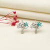 Silver Leafy Earrings