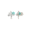 Silver Leafy Earrings