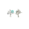 Silver Leafy Earrings