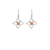 18k Rose Gold Plated Two Tone Silver Daffodil Earrings