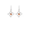 18k Rose Gold Plated Two Tone Silver Daffodil Earrings