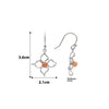 18k Rose Gold Plated Two Tone Silver Daffodil Earrings