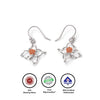18k Rose Gold Plated Two Tone Silver Daffodil Earrings