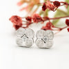 Silver Mini Flower Earrings