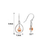 18k Rose Gold Plated Two Tone Silver Starburst Earrings