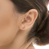Rose Gold Mini Flower Earrings