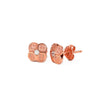 Rose Gold Mini Flower Earrings
