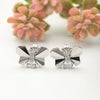 Silver Social Butterfly Earrings