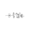 Silver Social Butterfly Earrings