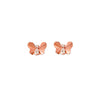 Rose Gold Social Butterfly Earrings