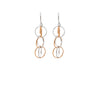 18k Rose Gold Plated Two Tone Silver Eternal Earrings