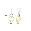 18k Gold Plated Two Tone Silver Eclipes Earrings